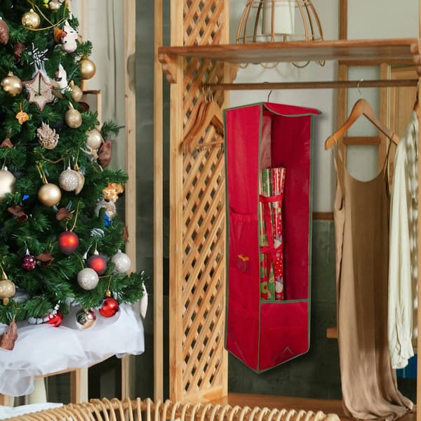 Northlight Seasonal 36in Hanging Christmas Decoration Storage Bag