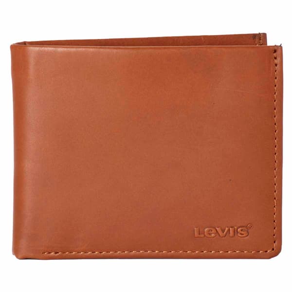 Mens Levi''s&#40;R&#41; Bifold Wallet w/ Bill Divider - Tan
