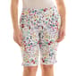 Womens Zac & Rachel Pull On Ditsy Floral Bermuda Shorts - image 1
