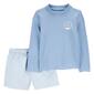 Baby Boy Carter''s&#40;R&#41; 2pc. Wave Hello Stripe Rash Guard Swim Set - image 1