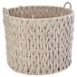 Extra Large Tan Braided Round/Tall Chunky Cotton Rope Basket - image 1