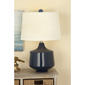 9th & Pike® Contemporary Blue Porcelain Table Lamps - Set of 2 - image 3