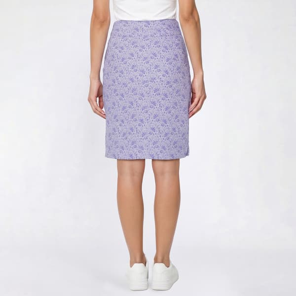 Womens Napa Valley Ditsy Floral Super Stretch Split Hem Skort