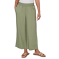 Petite Ruby Rd. Seas The Day Smocked Waist Cropped Pull On Pant - image 1