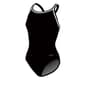 Womens Dolfin(R) Team Solid DBX Back One Piece Swimsuit - Black - image 1