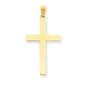 Unisex Gold Classics(tm) 14kt. Yellow Gold Polished Cross Pendant - image 1
