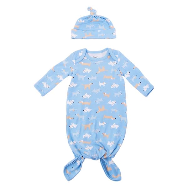 Baby Boy Baby Essentials &#40;NB&#41; Puppy Sleep Sack & Cap Set - image 