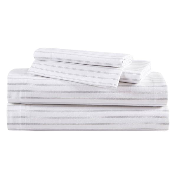 Eddie Bauer Trail Stripe Cotton Flannel Sheet Set