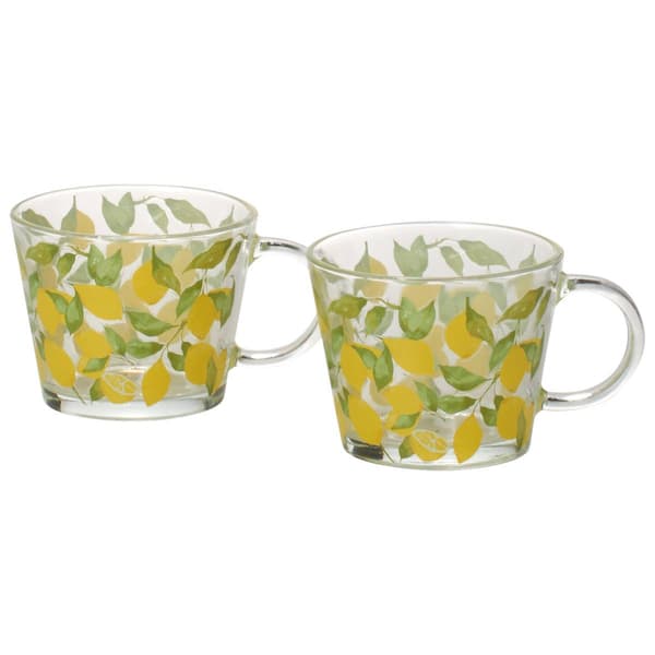 Fresh Picks Set of 2 Lemons 13oz. Coffee Mugs - image 