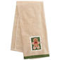 Gingerbread Stamp Wool Velour Hand Towel - image 1