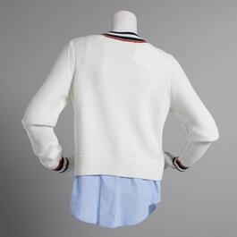 Womens Tommy Hilfiger Sport Solid 2Fer Cricket Sweater