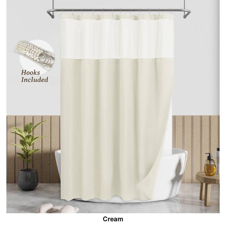 Awesome Home Waterproof Polyester Honeycomb Dobby Shower Curtain