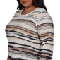 Plus Size Alfred Dunner Travel Advisory Scratched Stripe Blouse - image 5