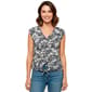Womens French Laundry Dolman Sleeve Leaf Tie Front Blouse - image 1