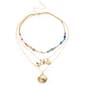 Ashley Cooper(tm) Layered Beaded Sea Life Charm Cluster Necklace - image 1