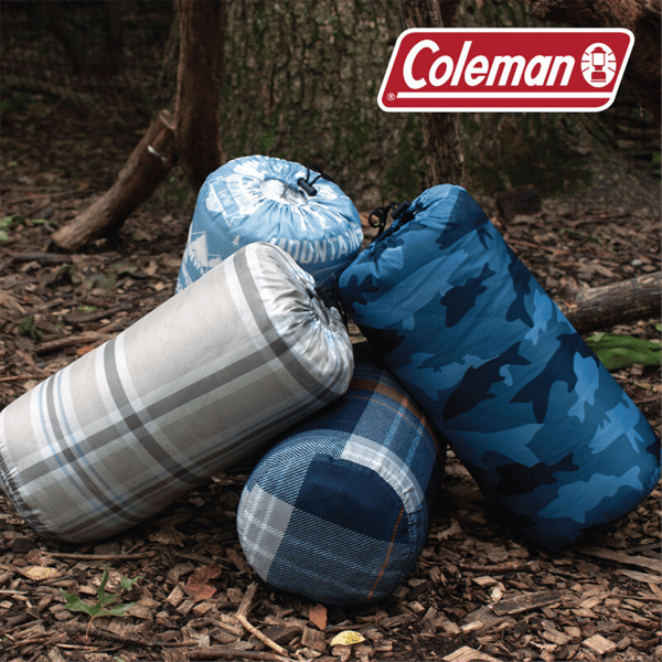 Coleman® Water Resistant Reversible Sherpa Throw Blanket