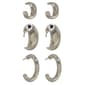 Design Collection 3pr. Silver-Tone Smooth C-Hoop Earrings Set - image 1