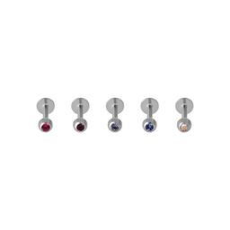 18 Gauge Stainless Steel 5pc. Body Jewelry Set