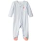 Baby Girl (NB-9M) Carter''s(R) Peach Gingham 2 Way Zip Pajamas - image 1