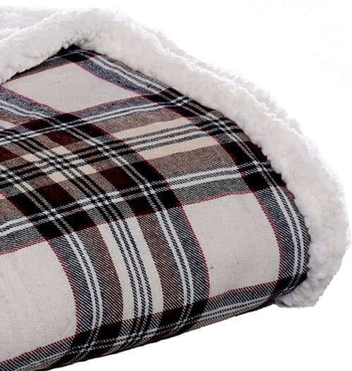 Eddie Bauer Edgewood Flannel Sherpa Throw