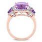 Gemstones Classics&#8482; 14kt. Rose Gold Rose de France Amethyst Ring - image 3
