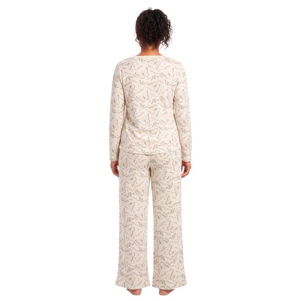 Womens Poppy & Clay Long Sleeve Butterfly Pajama Set