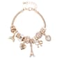 Beautiful Blessings Hearts/Tower/Bow Charm Crystal Bracelet - image 1