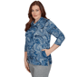Womens Alfred Dunner Classics Paisley Scroll Cowl Neck Sweater - image 3