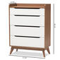 Baxton Studio Brighton 4 Drawer Storage Chest - image 8