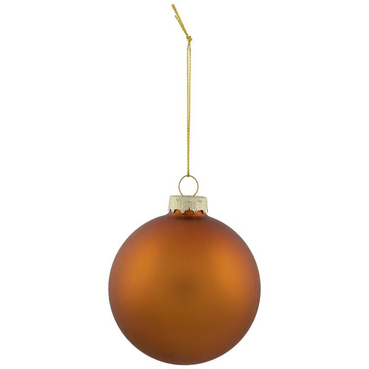 Northlight Seasonal 6pc. Glass 2-Finish Christmas Ornaments