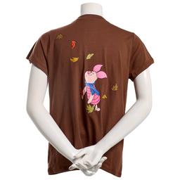 Juniors Freeze Front/Back Pooh & Piglet Leaves Tee