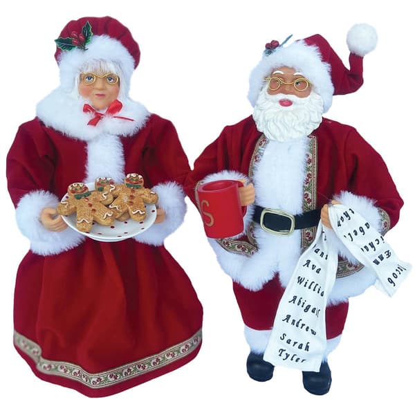Santa''s Workshop 12in. Mr. & Mrs. Claus - image 