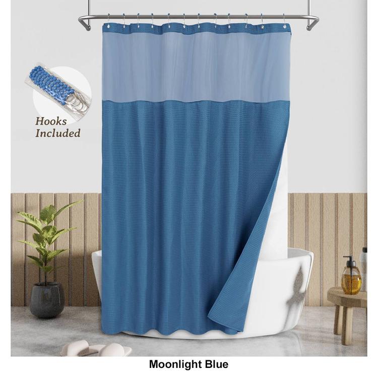 Awesome Home Waterproof Polyester Honeycomb Dobby Shower Curtain