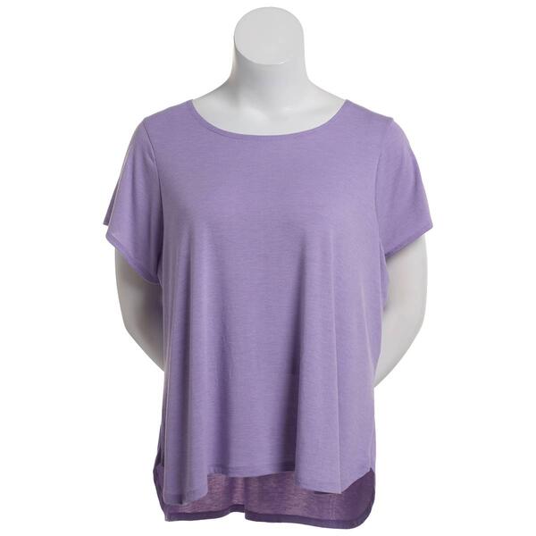 Plus Size Bally Fashion Leah Short Sleeve Tee - image 