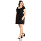 Plus Size 24/7 Comfort Apparel Cap Sleeve Empier Waist Dress - image 3