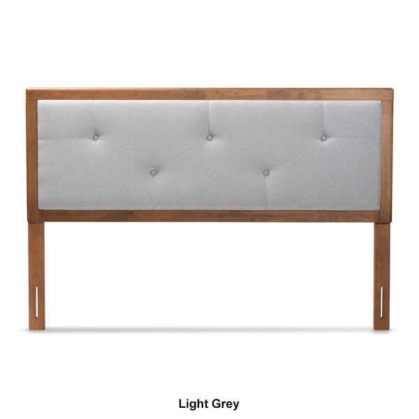 Baxton Studio Abner Modern Fabric Wood Full Size Headboard
