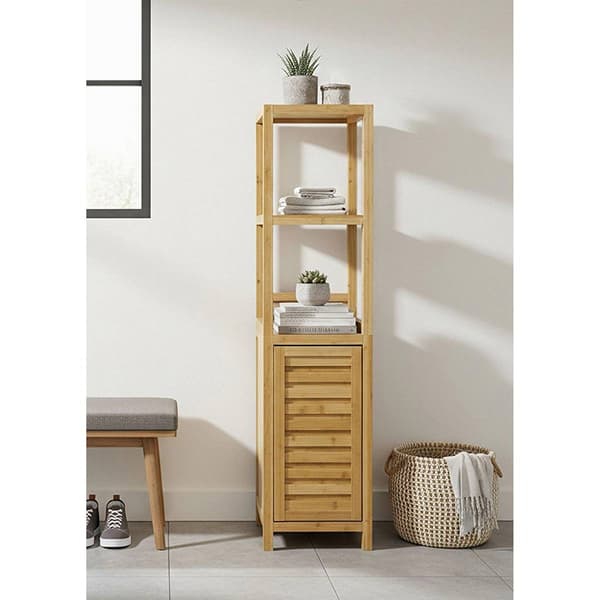 eccostyle™ Solid Bamboo Spa/Bath Storage Tower Cabinet