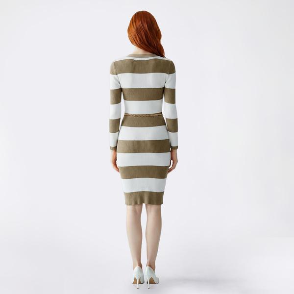 Juniors Madden Girl Stripe Sweater Dress w/ Chain Belt