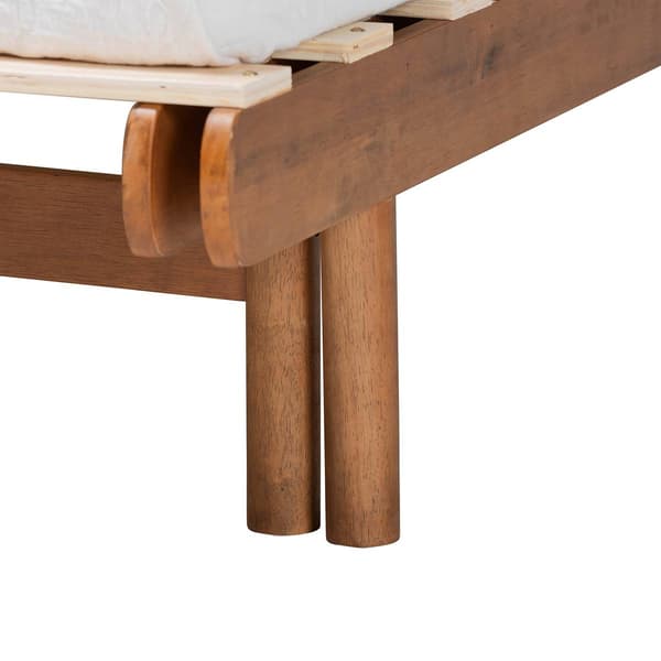 Baxton Studio Bolivia Walnut Brown Wood Expandable Bed Frame