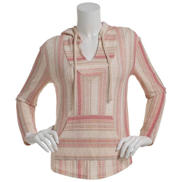 Juniors Wallflower Hacci Baja Hoodie - Oatmeal - image 