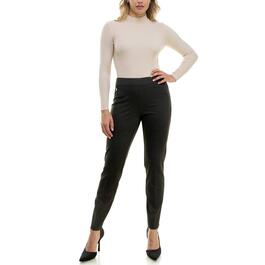Womens Zac &amp; Rachel Pull On Grid Compression Casual Pants