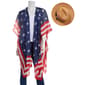 Womens Steve Madden Americana Kimono &amp; Fedora - image 5
