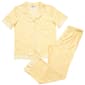 Womens Elizabeth & Nicole Short Sleeve Flowers Capri Pajama Set - image 2