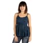 Womens 24/7 Comfort Apparel Navy Bohemian Empire Waist Tank Top - image 1
