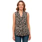 Petite Kasper Sleeveless V Neck Matchstick Abstract Blouse - image 1