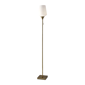 HomeRoots 71 Brass Metal Torchiere Floor Lamp With White Glass - image 1