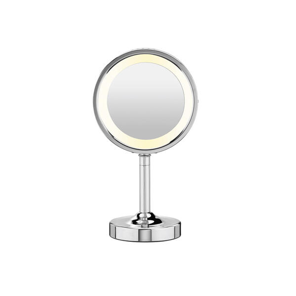 Conair&#40;R&#41; Lighted Double-Sided 1X-5X Magnification Chrome Mirror - image 