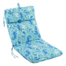 Jordan Manufacturing High Back Chair Cushion - Turquoise Paisley