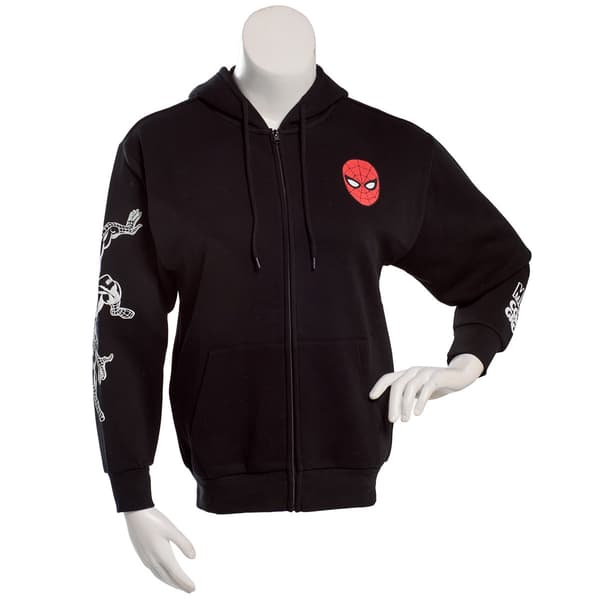 Juniors C-Life Spider-Man Back Screen Zip Up Hoodie