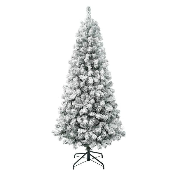 National Tree 6ft Acacia Flocked Artificial Tree - image 